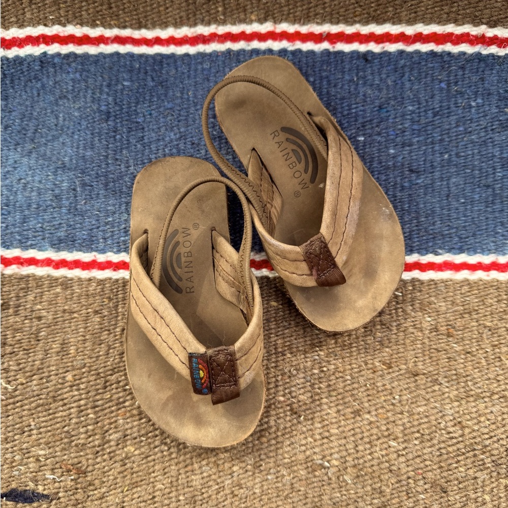 Leather Rainbow Sandals - Toddler